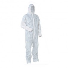 Комбінезон захисний з капюшоном, спанбонд 30г/м2, розмір L Комбінезон захисний з капюшоном, спанбонд 30г/м2, розмір L