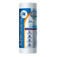 Aquasoft Серветки 25х30 (50 шт.) спанлейс сітка рулон
