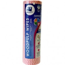 Aquasoft Серветки 25х30 (50 шт.) woodpulp сітка рожева хвиля рулон
