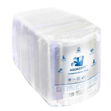 Aquasoft Серветки 35х40 (150 шт.) спанлейс гладкі складені 